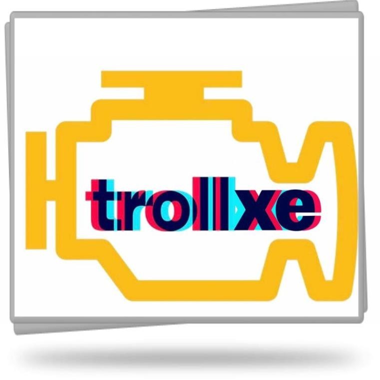 Tem dán logo troll xe, hình dán troll xe vui nhộn ( Số lượng : 1 cái )