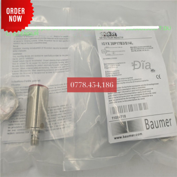 Công Tắc Tiệm Cận Igyx30p17b3/S14l Bốn Chân Cắm PNP Thường Mở