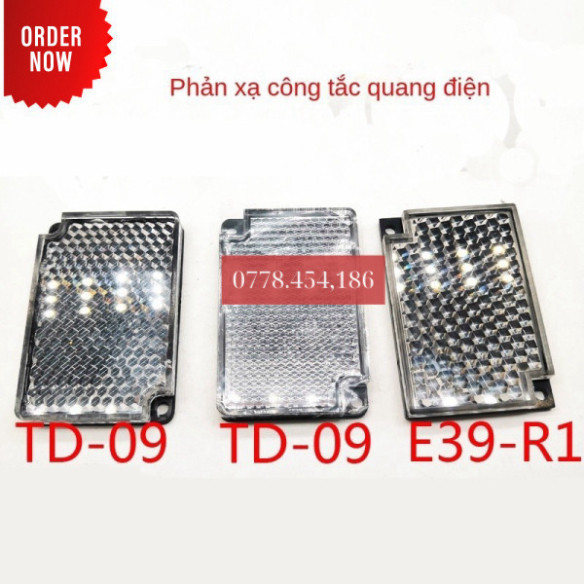 Tấm Phản Xạ TD-02 TD-05 TD-08 TD-09 E39-R1 REF-H40 Ống Kính Phản Xạ Công Tắc Quang Điện