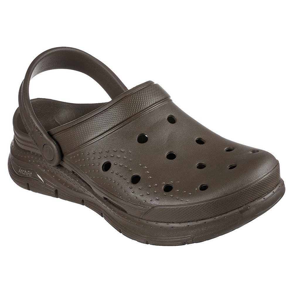 Skechers Nam Dép Bít Mũi Arch Fit Foamies - 243160-KHK