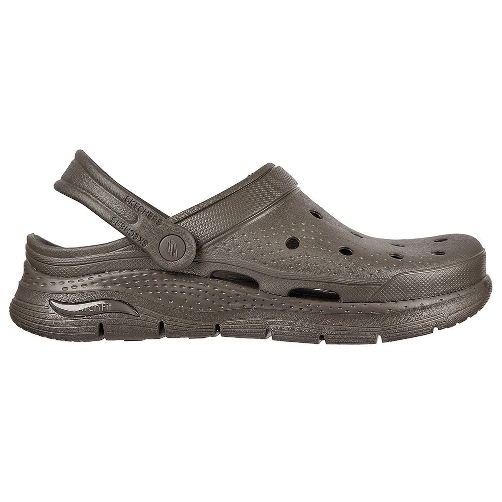 Skechers Nam Dép Bít Mũi Arch Fit Foamies - 243160-KHK