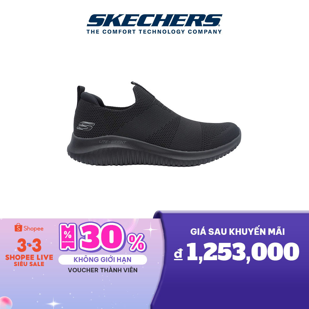 [DUY NHẤT ONLINE]Skechers Nam Giày Thể Thao Tập Gym, Đi Học, Đi Làm Sport Flection Kelvis Memory Foam - 8790194-BBK