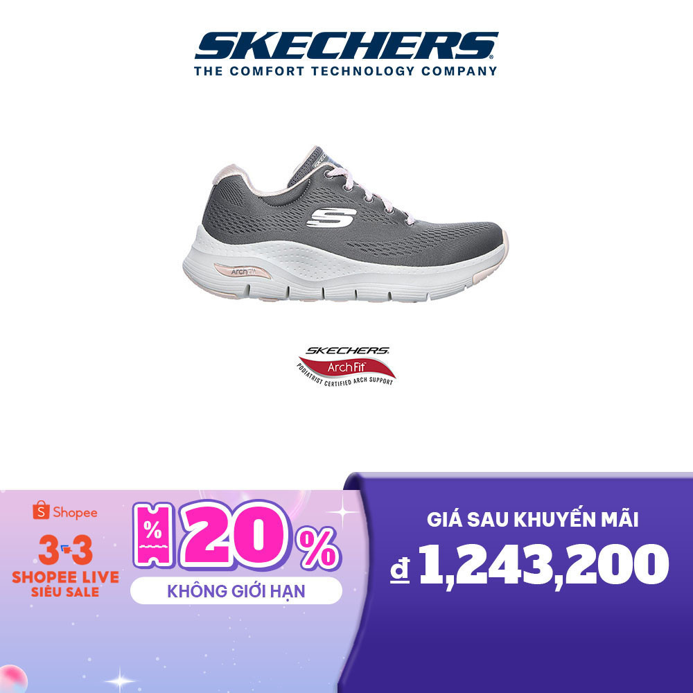 Skechers Nữ Giày Thể Thao Tập Gym, Thường Ngày, Đi Học, Đi Làm Arch Fit - 149057-GYPK (Skechers_Live)