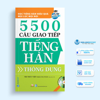 Sách 5500 câu giao tiếp tiếng hàn thông dụng - văn lang