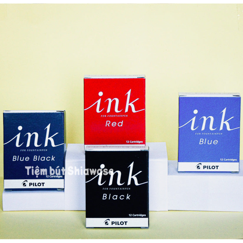 Hộp 12 Ống Mực Bút Máy Pilot Pilot IRF-12S - Tiệm bút Shiawase