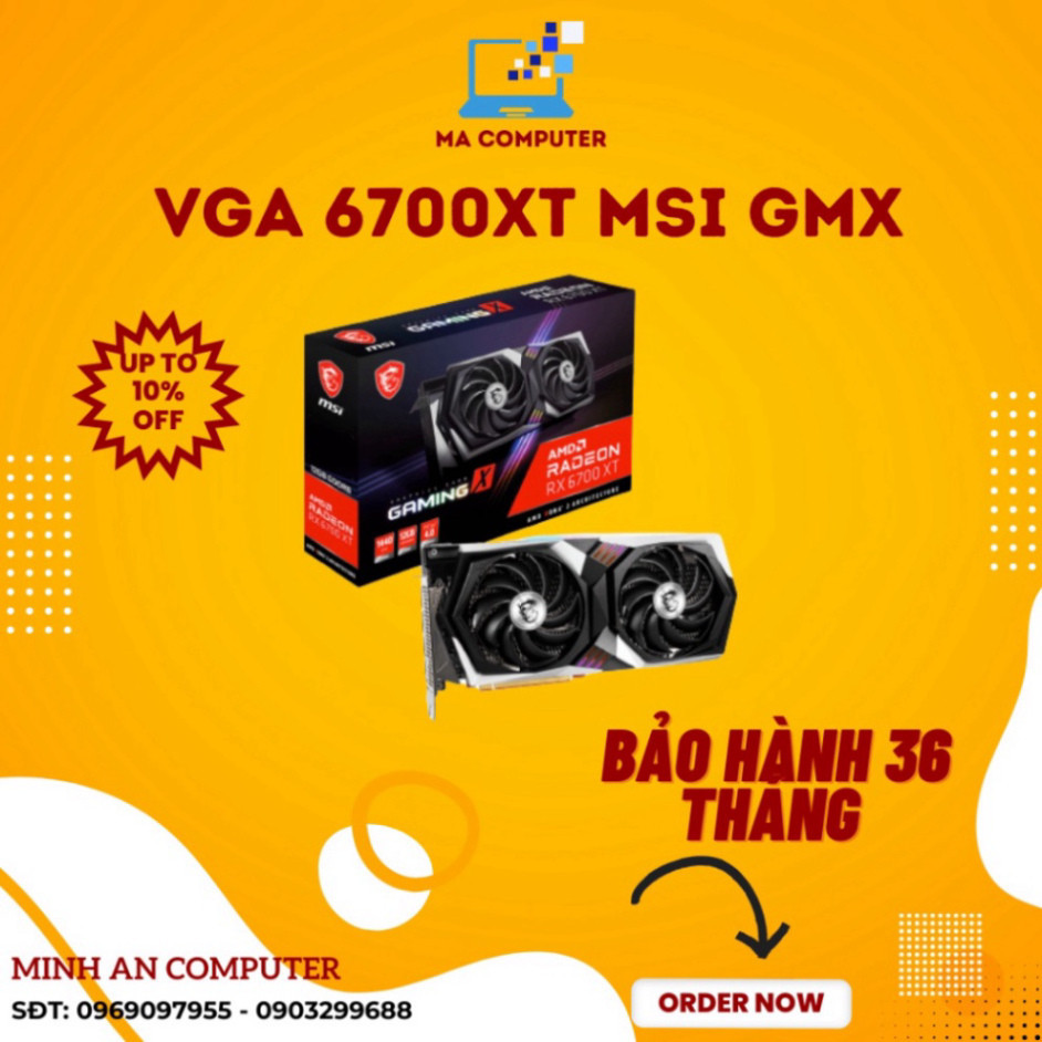 Card hình hoa văn MSI Radeon RX 6700 XT GAMING X 12G