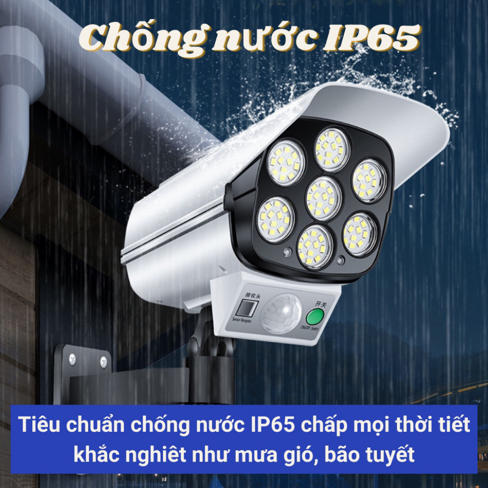 [Mã INBAU254 giảm 25K đơn 149K] Đèn Năng Lượng Mặt Trời Giả Camera Ngoài Trời Tự Động Bật Tắt Chống Nước IP67 GVQ Store