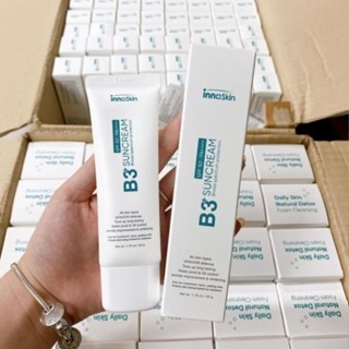  Kem Chống Nắng Innoskin B3+ Suncream SPF50+ PA++++ Phổ Rộng Cho Da Khô  màu xanh - HANA 