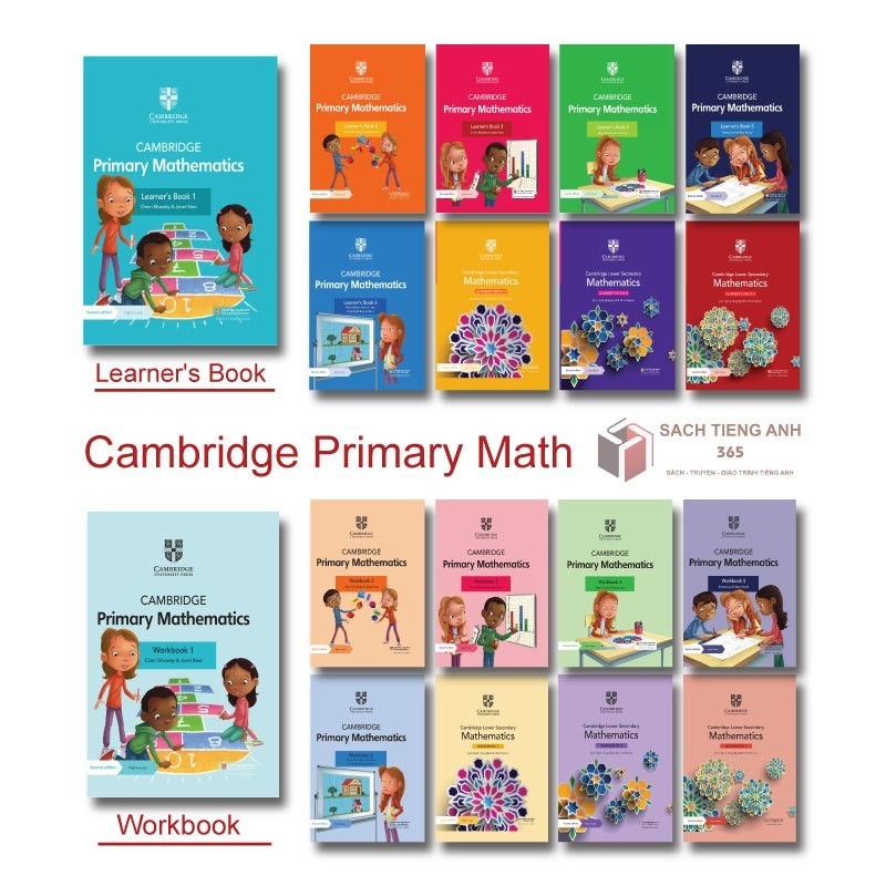 Sách -  Primary Mathematics 2nd  - LB+WB - từ 1 đến 9 tặng đáp án ( toán CAM 2021 )