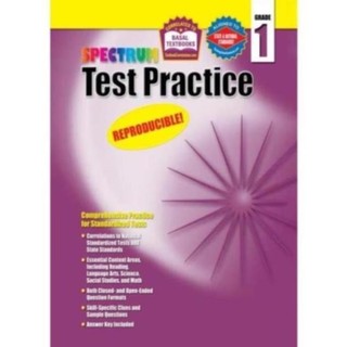 Sách - Spectrum - Test Practice - Grade 1,2,3,4,5,6 -  KHổ A4 - đen trắng