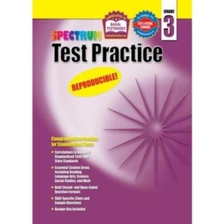 Sách - Spectrum - Test Practice - Grade 1,2,3,4,5,6 -  KHổ A4 - đen trắng