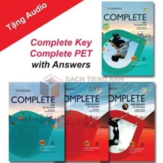 [ Tặng Audio ] Complete Key - Complete preliminary - for Schools Workbook without answers 2020