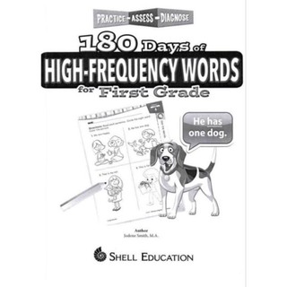 Sách - 180 Days of High-Frequency  - Từ Grade 1,2 (khổ A4)