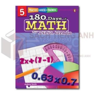 Sách - Combo Grade 5 - 180 days of... - 6q - Science, Language, Writing, Solving, Reading, Math