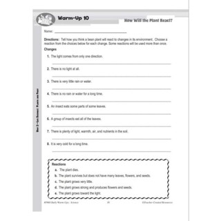 ( Khoa Học ) Daily Warm up Science -  Grade 2,3,4,5,6