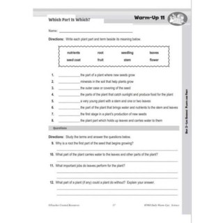 ( Khoa Học ) Daily Warm up Science -  Grade 2,3,4,5,6