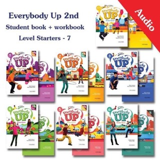 Everybody up - 2nd edition - level starters,1,2,3,4,5,6 - student book + workbook - in màu + mp3