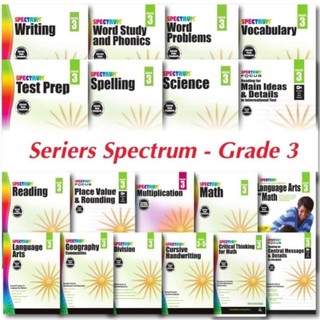 Spectrum: Math, Reading, Writing, Geography, Language Art, Division,...