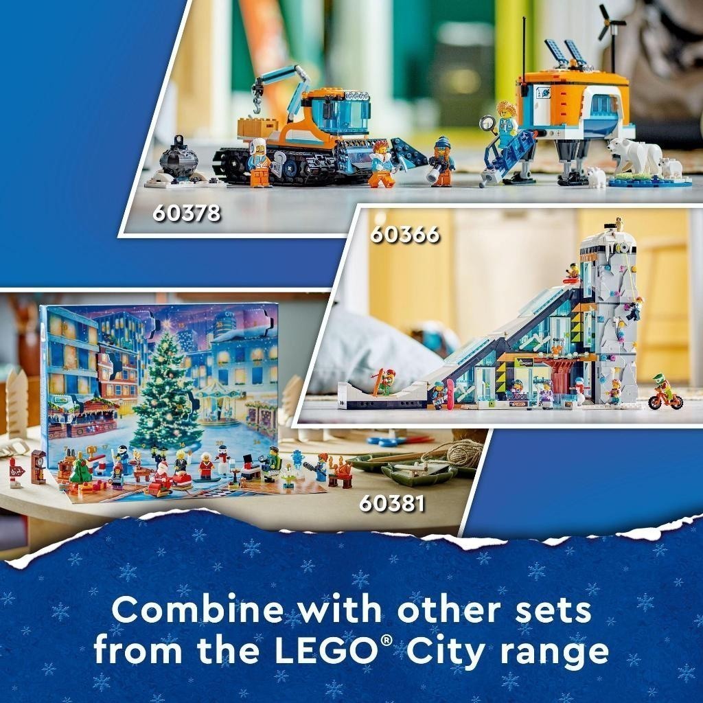 LEGO City 60381 Đồ chơi lắp ráp Lịch giáng sinh LEGO City (258 chi tiết)