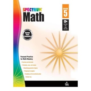 [ 20q Grade 5 ] Spectrum: Math, Reading,Cursive Handwriting, Geography, Science, Place Value & Decimals,...