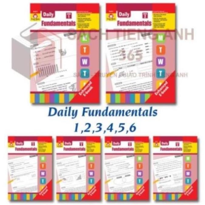 Sách - Daily Fundamentals - Grade 1,2,3,4,5,6 - bản in khổ A4
