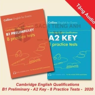 English qualifications - b1 preliminary - a2 key - 8 practice tests - 2020 - tặng audio