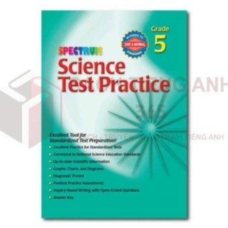 Sách - Spectrum - Science Test Practice - Grade 3,4,5,6,7,8 (đen trắng)