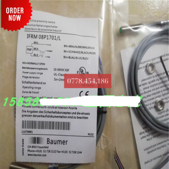 Cảm Ứng M8 Công Tắc Tiệm Cận Ifrm08p17a1/L DC Ba Dây PNP Thường Mở