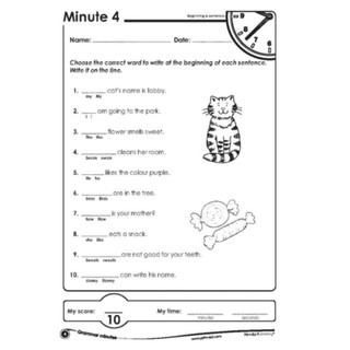 Sách - Grammar Minutes - Grade 1 đến Grade 6