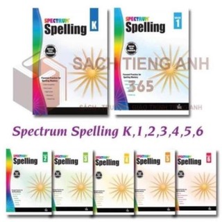 Spectrum - spelling - grade 1,2,3,4,5,6 - khổ a4 in màu