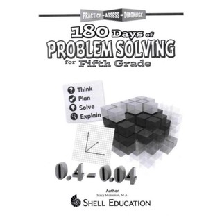 180 Days of Problem Solving (Kỹ năng giải quyết vấn đề) - Từ Grade K đến Grade 6 (khổ A4)