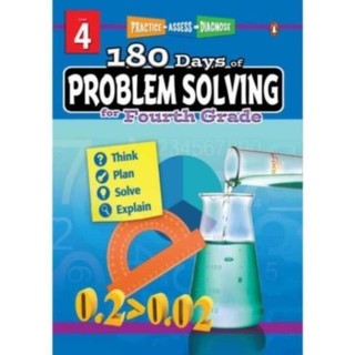 180 Days of Problem Solving (Kỹ năng giải quyết vấn đề) - Từ Grade K đến Grade 6 (khổ A4)