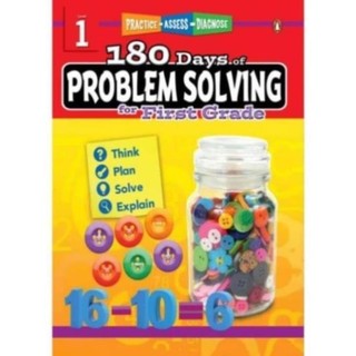 180 Days of Problem Solving (Kỹ năng giải quyết vấn đề) - Từ Grade K đến Grade 6 (khổ A4)