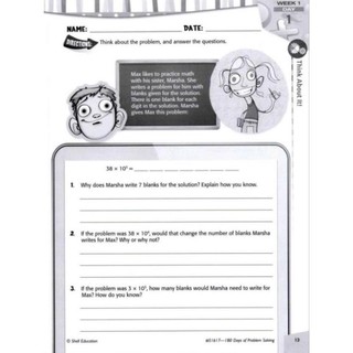 180 Days of Problem Solving (Kỹ năng giải quyết vấn đề) - Từ Grade K đến Grade 6 (khổ A4)