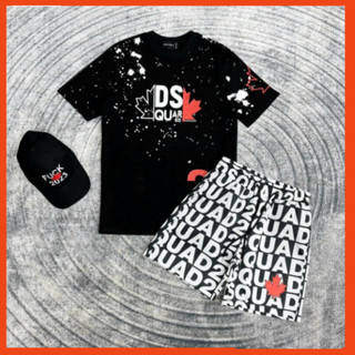 Áo DSQ2 lá phong đỏ Cao Cấp - Áo Mùa Hè Cao Cấp Form Dáng Rộng Hot Trend 95 456