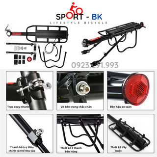 (Sale) Gác Baga xe đạp điện Sport Kê Yên Sau Ba Ga lắp phía đằng sau Vào Cốt Yên Cho xe đạp điện di động Và Leo Núi - BK