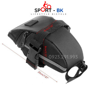 (Sale) Túi Vải Oxford Chống giột nước Treo Yên xe đạp điện Túi xe đạp điện Sport Gắn Sau Yên quá rẻ khoảng trống Lớn - B