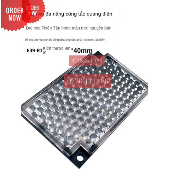 Tấm Phản Xạ Công Tắc Quang Điện Tấm Phản Xạ TD-09 E39-R1 60Mm * 40mms Tấm Phản Xạ Gương Tổ Ong Lớn