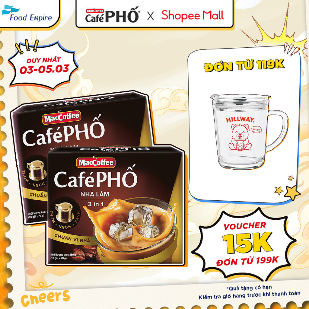 Combo 2 hộp Cà phê Phố Nhà làm - MacCoffee
