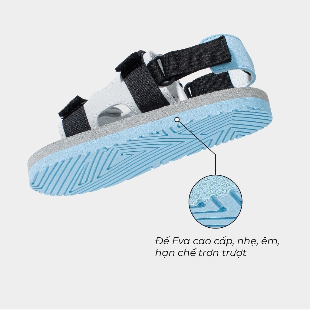 Giày Sandal Bé Trai Bé Gái SHONDO Đế Mềm Thời Trang Xám Đen Xanh LIT2310