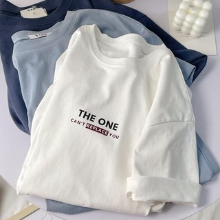 Áo thun 3158 chất cotton khô thoáng mát, form rộng tay lỡ THE ONE freesize < 60kg Moda.Kang