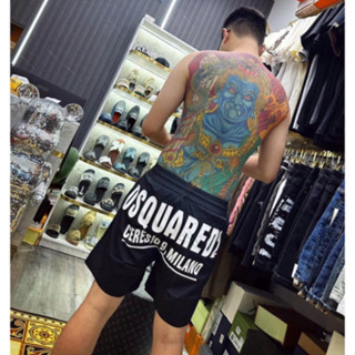 Quần Gió Nam Dsq2 Đen Trơn In Chữ Dsquared2 Milano Trắng Mặt Sau Dành Cho Anh Em Boy Phố Đi Học Đi Tán Gái Hot Trend G8