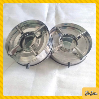 Bếp cồn mini , bếp cồn inox có chắn gió nhỏ gọn.