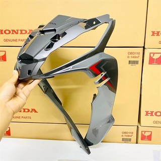 Quây mặt nạ , bộ ốp trước wave rsx 110 màu xám tem đỏ zin honda - 64200k90vg0ze