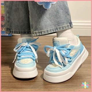 Giày nữ đế dày giày trắng nữ phong cách mới mùa xuân