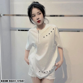 Áo Phông đính kèm đá Vuông khóa dùng để kéo Cổ vật liệu Cotton Hot Trend - Áo Thun Nam Nữ Cao Cấp Phong Cách Trẻ
