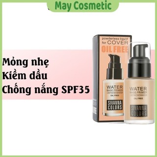 Kem nền kiềm dầu, mỏng nhẹ, mịn, chống nắng spf 35++ sivanna cover oil free hf559