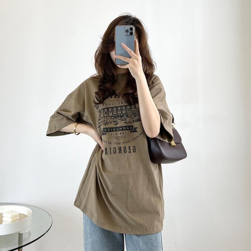 Áo phông, Áo thun 3158 nam nữ tay lỡ chất cotton khô 3158 Free size phong cách Hàn Quốc - Rin .