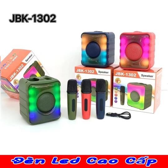 Loa Karaoke Mini JBK-1302 Kèm Mic, Có Led Nhỏ Gọn .