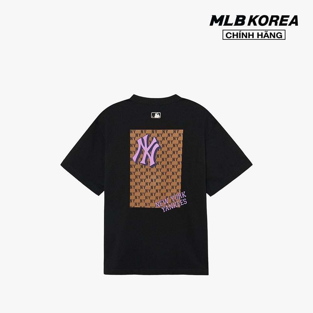 MLB - Áo thun unisex cổ tròn tay ngắn phom suông trẻ trung 3ATSM0234-50BKS